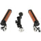 CAMVATE Arri-Style Wood Rosette Handle Grip 15mm Rod Clamp Railblock For DSLR Shoulder Rig (Dual Handles)