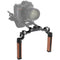 CAMVATE Arri-Style Wood Rosette Handle Grip 15mm Rod Clamp Railblock For DSLR Shoulder Rig (Dual Handles)
