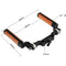 CAMVATE Arri-Style Wood Rosette Handle Grip 15mm Rod Clamp Railblock For DSLR Shoulder Rig (Dual Handles)