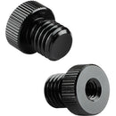 CAMVATE 1/4"-20 Female To M12 Male Rod Cap For 15mm Rail Support System (2-Pack)