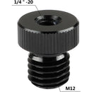 CAMVATE 1/4"-20 Female To M12 Male Rod Cap For 15mm Rail Support System (2-Pack)
