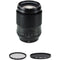 FUJIFILM XF 90mm f/2 R LM WR Lens with UV and Circular Polarizer Filters