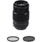 FUJIFILM XF 80mm f/2.8 R LM OIS WR Macro Lens with UV and Circular Polarizer Filters