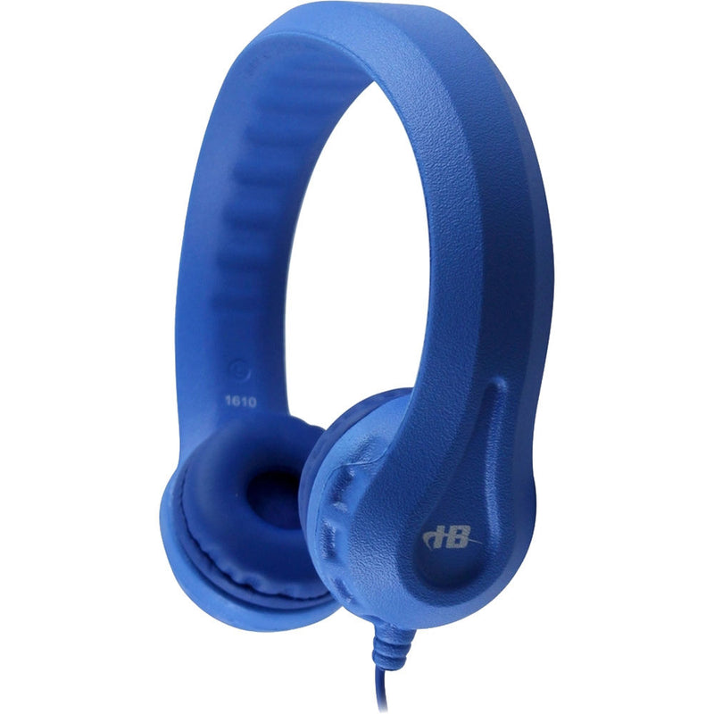 HamiltonBuhl Lab Pack of Flex-Phones Headphones for Early Learners (Set of 10, Blue)