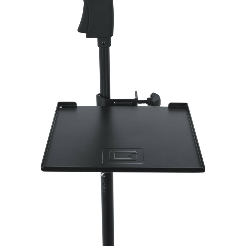 Gator Cases Frameworks Small Microphone Stand Clamp-On Utility Shelf-Capacity up to 10Lbs.