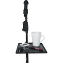 Gator Cases Frameworks Small Microphone Stand Clamp-On Utility Shelf-Capacity up to 10Lbs.