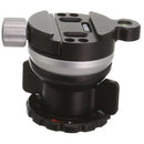Kirk TLB-1QRL Leveling Base with TQR-2L Tripod Head Quick Disconnect System and Large Plate