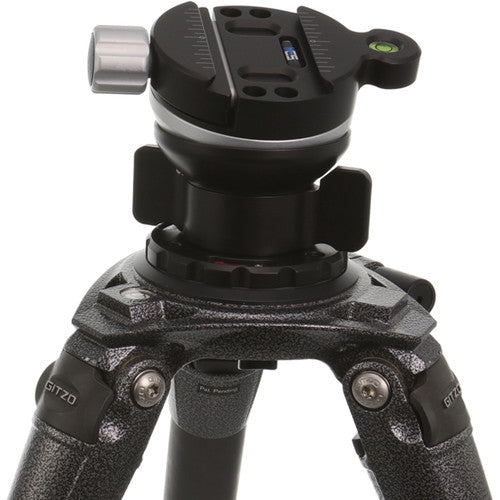 Kirk TLB-1QRL Leveling Base with TQR-2L Tripod Head Quick Disconnect System and Large Plate