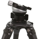 Kirk TLB-1QRL Leveling Base with TQR-2L Tripod Head Quick Disconnect System and Large Plate