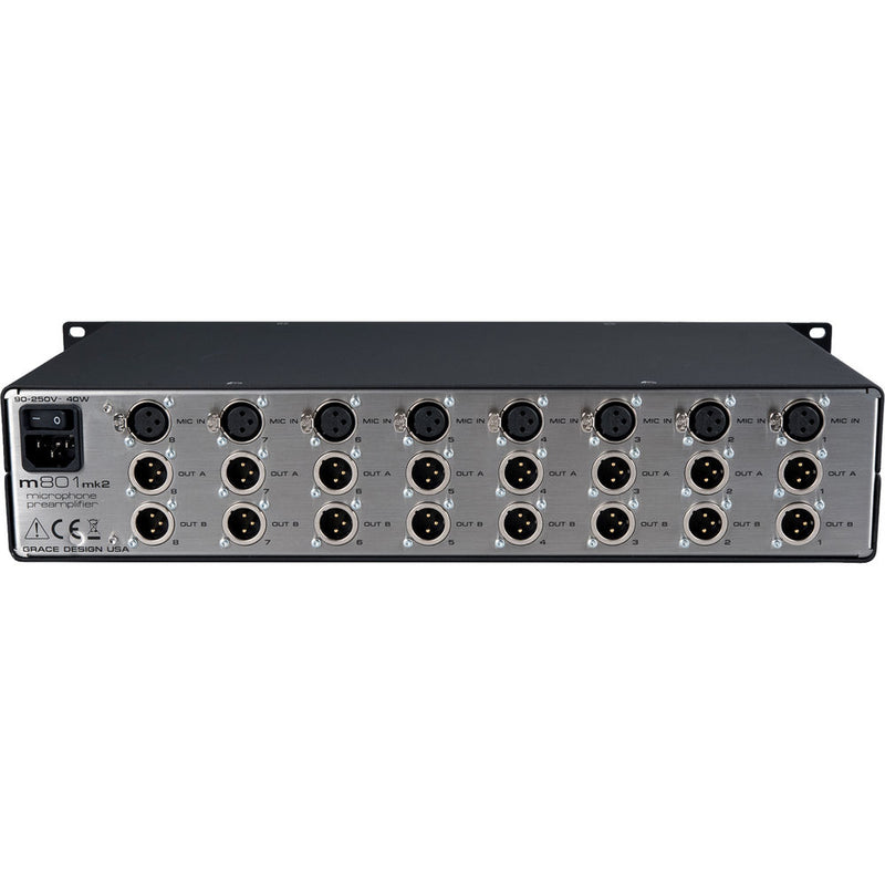 Grace Design m801mk2 Rackmount 8-Channel Microphone Preamplifier