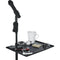 Gator Cases Frameworks Large Microphone Stand Clamp-On Utility Shelf, Capacity to 10Lbs.