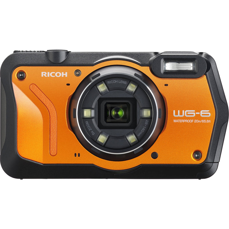 Ricoh WG-6 Digital Camera Deluxe Kit (Orange)