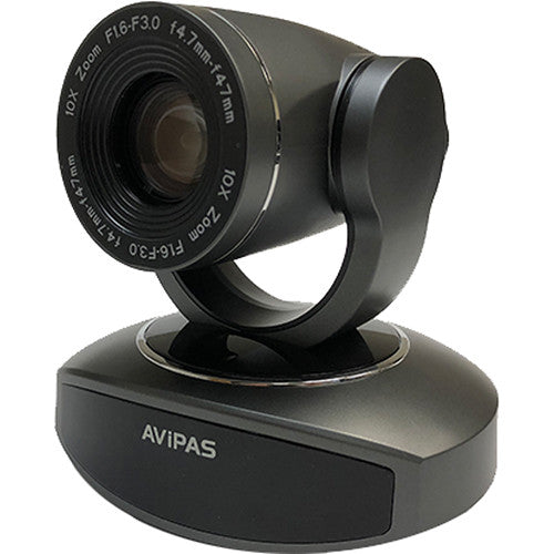 AViPAS 10X Full-HD 3G-SDI PTZ Camera With IP Live Streaming And PoE Supported (Gray)
