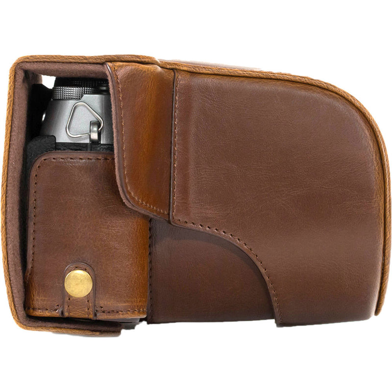 MegaGear Ever Ready Leather Camera Case for Fujifilm X-T10 & X-T20 (Dark Brown)