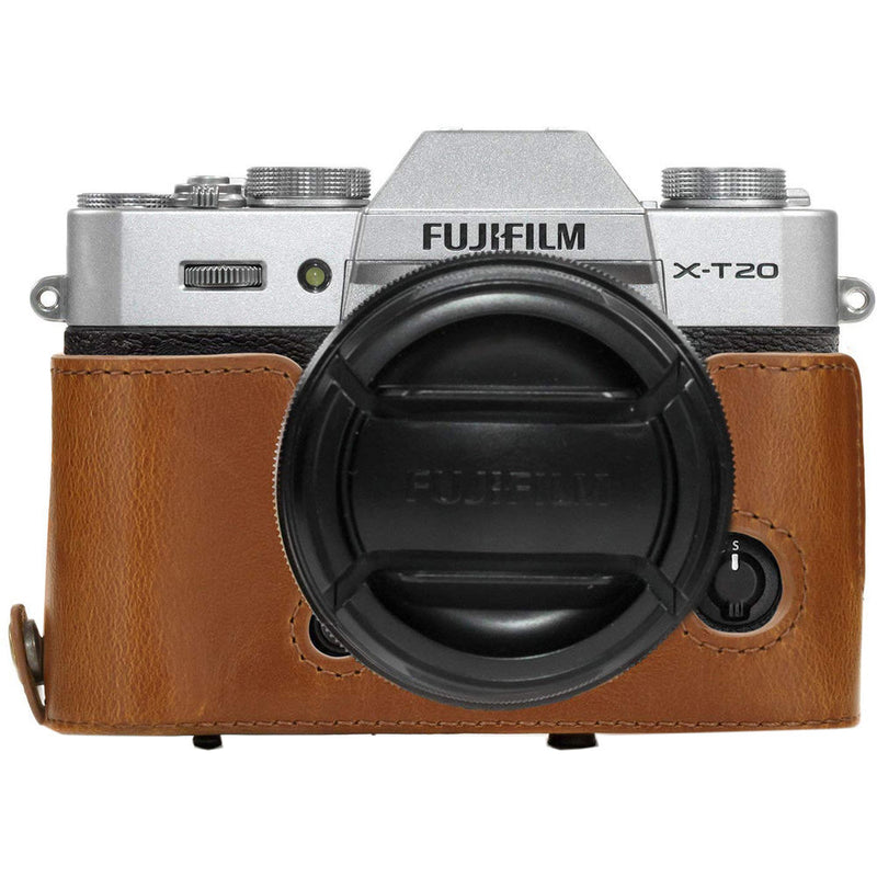 MegaGear Ever Ready Leather Camera Case for Fujifilm X-T10 & X-T20 (Light Brown)