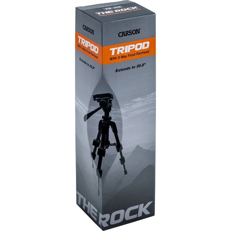 Carson TR-100 The Rock Tabletop Tripod with 3-Way Pan Head