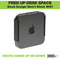 HIDEit Mounts Hideit Black Mini Mac U Wall Mount/Vesa Mount/Under Desk Mount