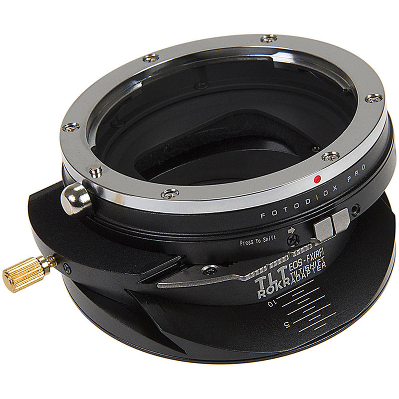 FotodioX Pro Tilt and Shift ROKR Lens Mount Adapter for Canon EOS EF Lenses to Fujifilm X-Series Camera Body