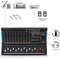 Pyle Pro 12-Channel Bluetooth Studio Mixer and DJ Controller Audio Mixing Console System