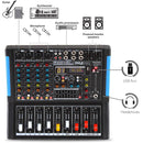 Pyle Pro 4-Channel Bluetooth Studio Mixer and DJ Controller Audio Mixing Console System