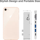 SIIG Dual USB Type-C Hub with HDMI, Card Reader, and Power Delivery (Silver)