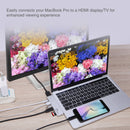 SIIG Dual USB Type-C Hub with HDMI, Card Reader, and Power Delivery (Silver)