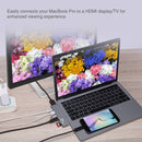 SIIG Dual USB Type-C Hub with HDMI, Card Reader, and Power Delivery (Space Gray)