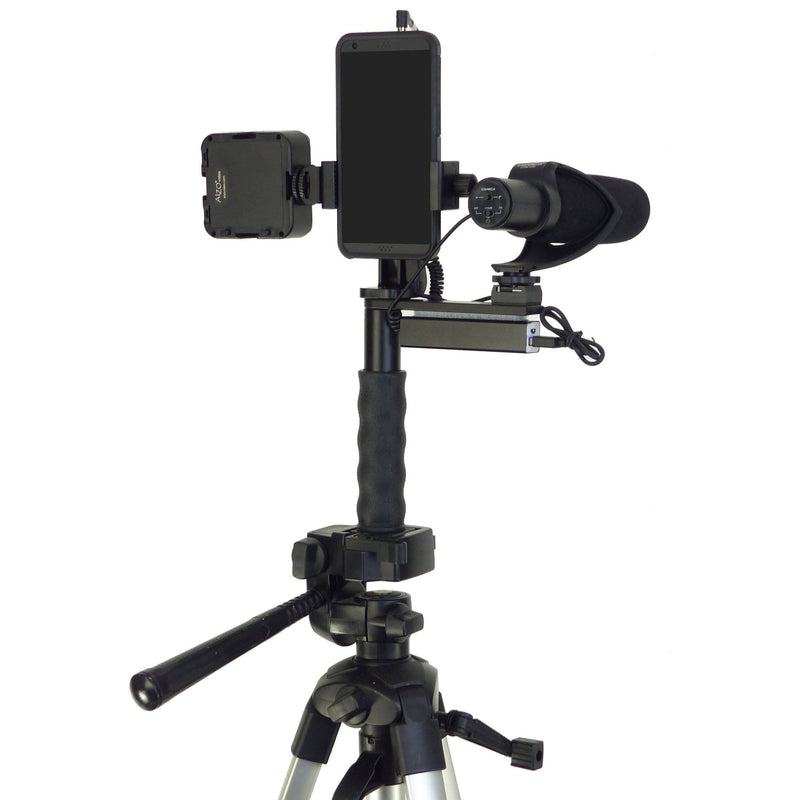 ALZO Handgrip Pro Rig with Shoe Mounts for Smartphone Video