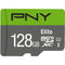 PNY Technologies 128GB Elite UHS-I microSDXC Memory Card with SD Adapter