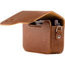 MegaGear Ever Ready PU Leather Camera Case with Strap for Canon PowerShot G9 X Mark II (Brown)