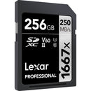 Lexar 256GB Professional 1667x UHS-II SDXC Memory Card