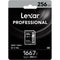 Lexar 256GB Professional 1667x UHS-II SDXC Memory Card