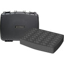 Williams Sound Large Water Resist CarryCase,35 Slot Foam Insert f/PPA T46 Transmitter,FM,IR,Loop BodyPack Receivers