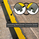 Pyle Pro Heavy-Duty Flip-Open Cable Protector Ramp (17.5 x 31.5)