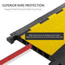 Pyle Pro Heavy-Duty Flip-Open Cable Protector Ramp (17.5 x 31.5)