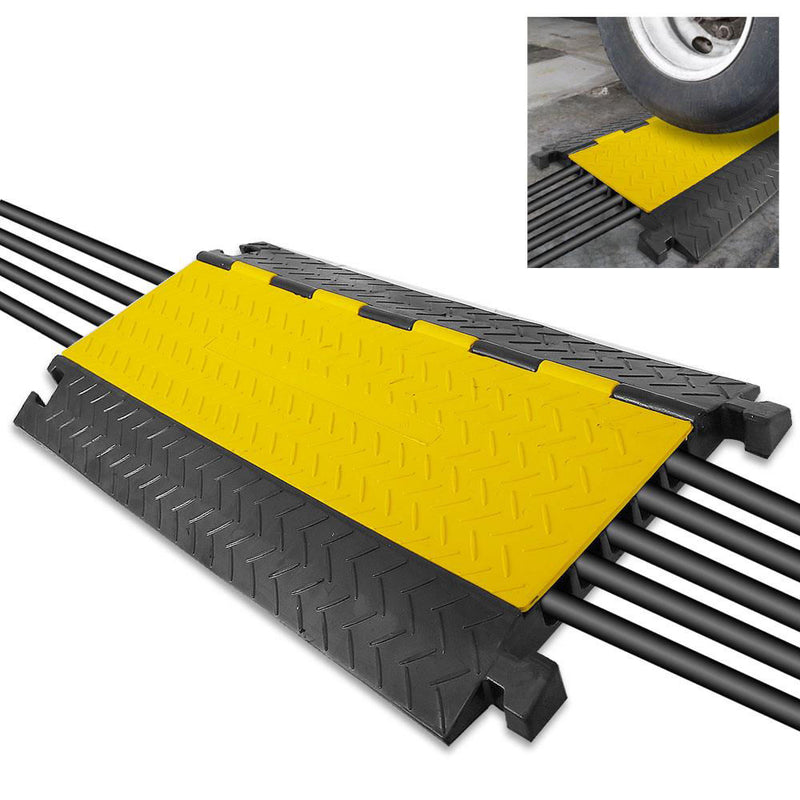 Pyle Pro Heavy-Duty Flip-Open Cable Protector Ramp (17.5 x 31.5)