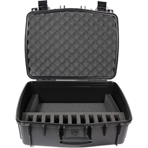 Williams Sound Large Water Resist CarryCase,15 Slot Foam Insert for Digi-Wave Transceivers and Receivers