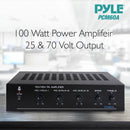 Pyle Home PCM60A 100W Power Amplifier with 25V/70V Output