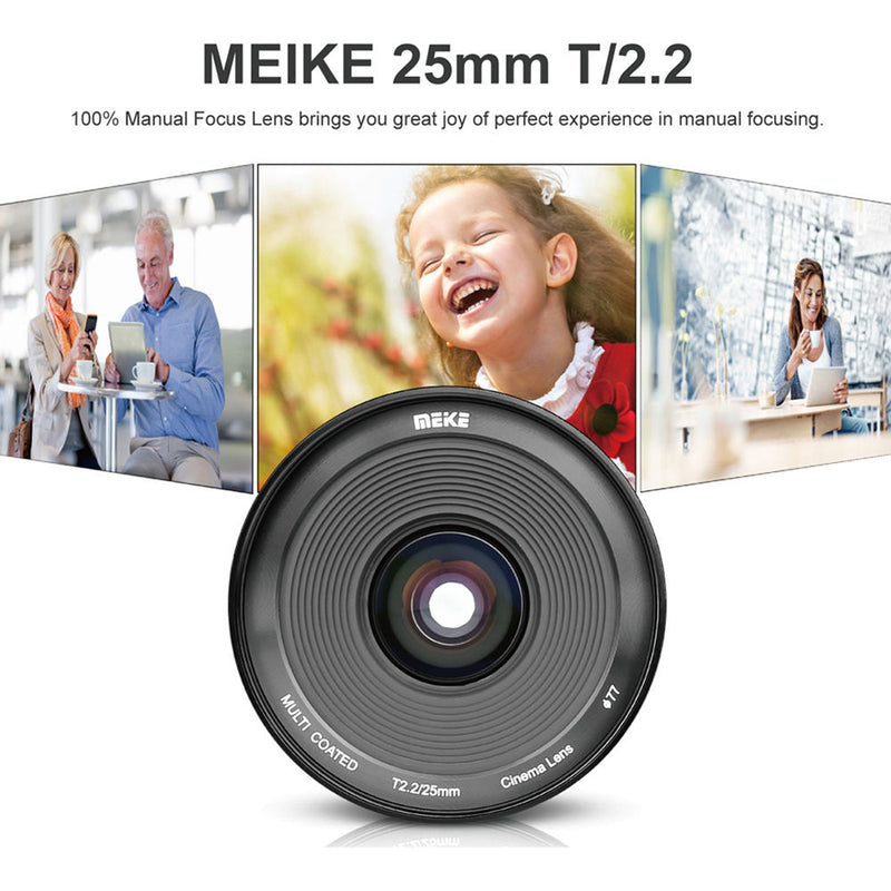 Meike 25mm T2.2 Manual Focus Cinema Lens (Fujifilm X Mount)