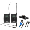 Sennheiser EW 100 G4 2-Person Camera-Mount Wireless Combo Microphone System Kit (G: 566 to 608 MHz)