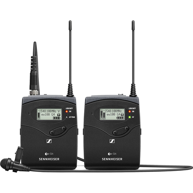 Sennheiser EW 100 G4 2-Person Camera-Mount Wireless Combo Microphone System Kit (G: 566 to 608 MHz)