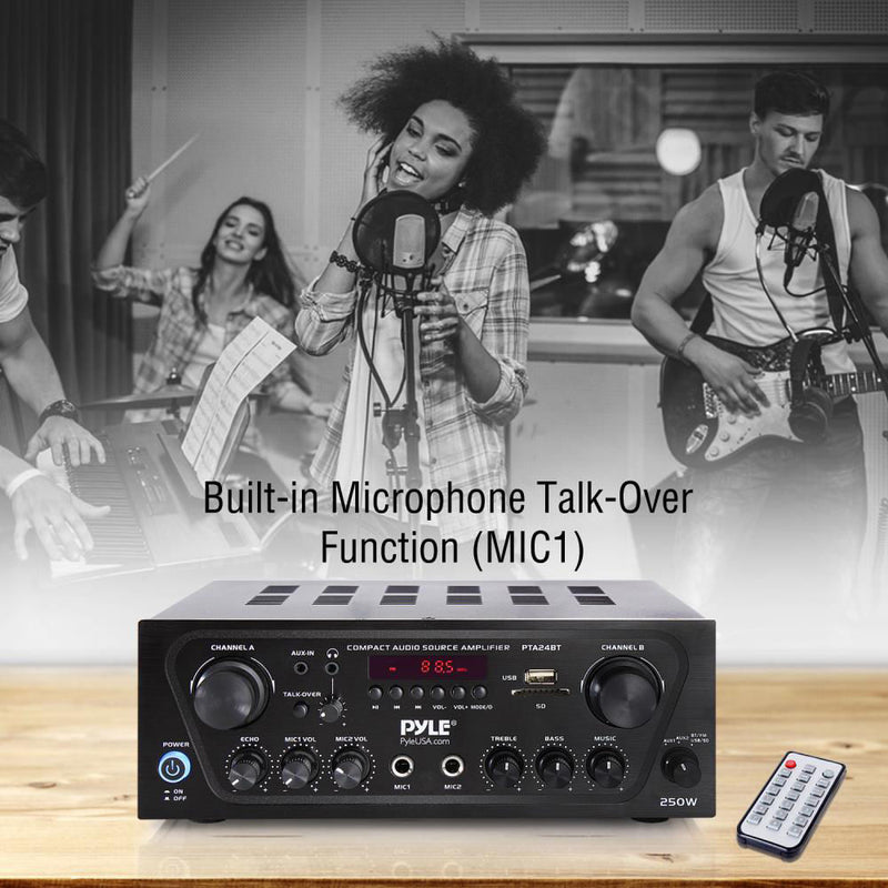 Pyle Pro PTA24BT Stereo Receiver with Bluetooth