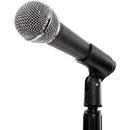 Pyle Pro Microphone Stand with Heavy Compact Base and Universal Mic Mount, Height Adjustable (2.8 to 5')