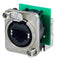 Neutrik EtherCon Series RJ45 Right-Angle Feedthrough Receptacle (Nickel)