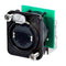 Neutrik etherCON Right Angle RJ45 Feedthrough Ethernet Receptacle (Black)