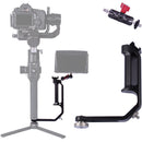 DigitalFoto Solution Limited Universal L-Bracket with Cold Shoe Mount for Single-Handle Gimbal