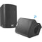 Pyle Pro 5.25" Indoor/Outdoor Wall Mount Waterproof & Bluetooth Speaker System (Black, Pair)