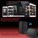 Pyle Pro 5.25" Indoor/Outdoor Wall Mount Waterproof & Bluetooth Speaker System (Black, Pair)