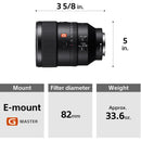 Sony FE 135mm f/1.8 GM Lens with UV Filter Kit