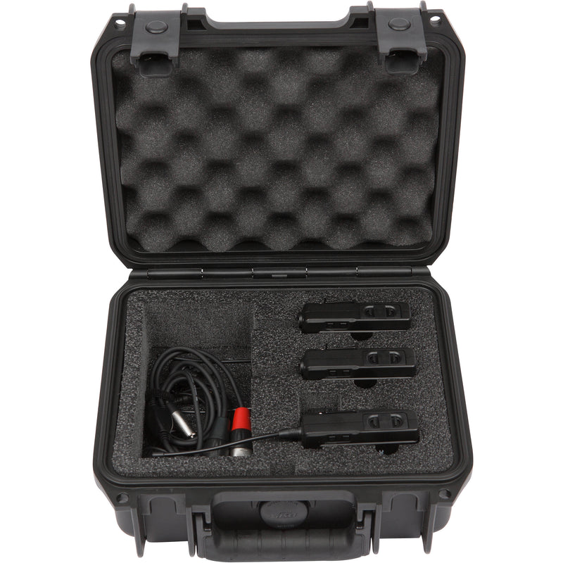 SKB iSeries Waterproof Case for Two-Channel Sony or Saramonic Wireless Mic Systems